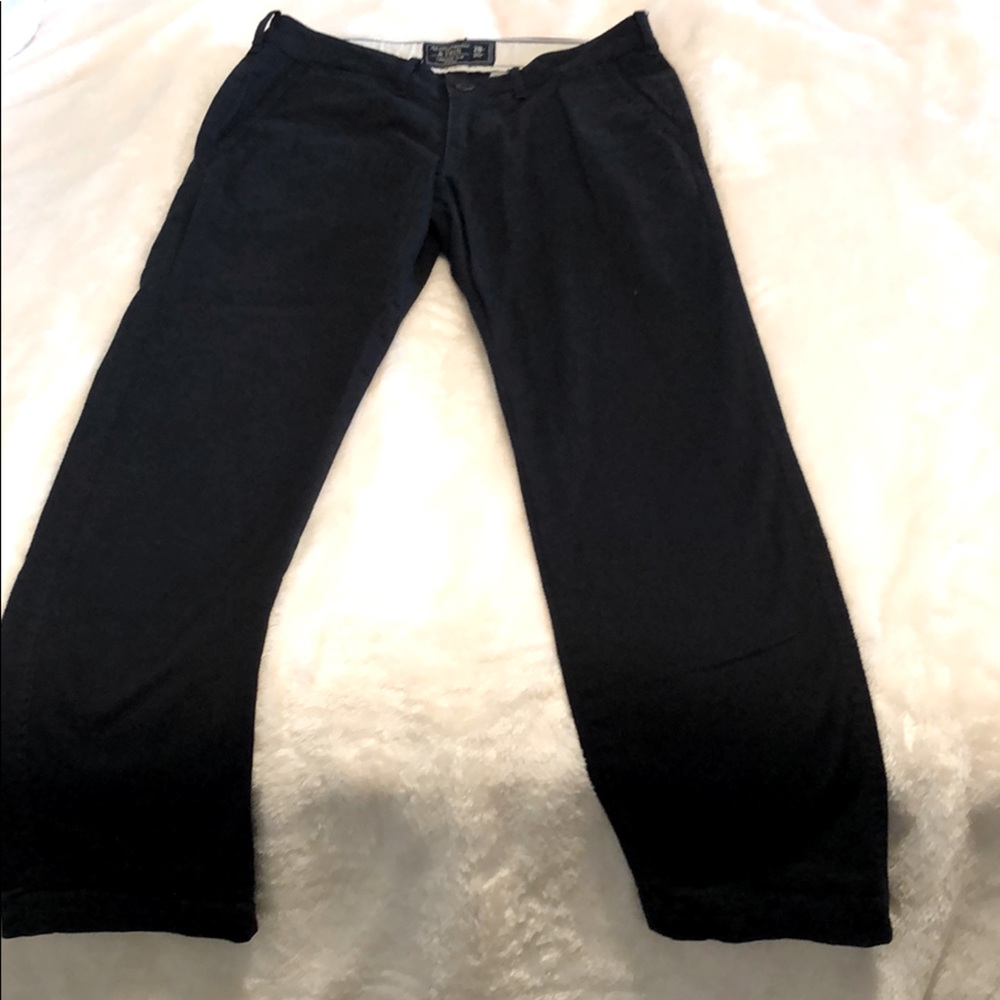 Navy blue slim & stretch pants